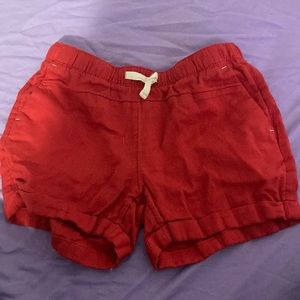 Toddlers red jean shorts!